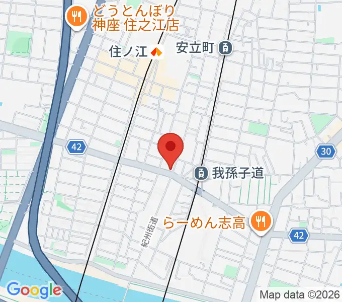 アンリュウリコーダーギャラリーの地図