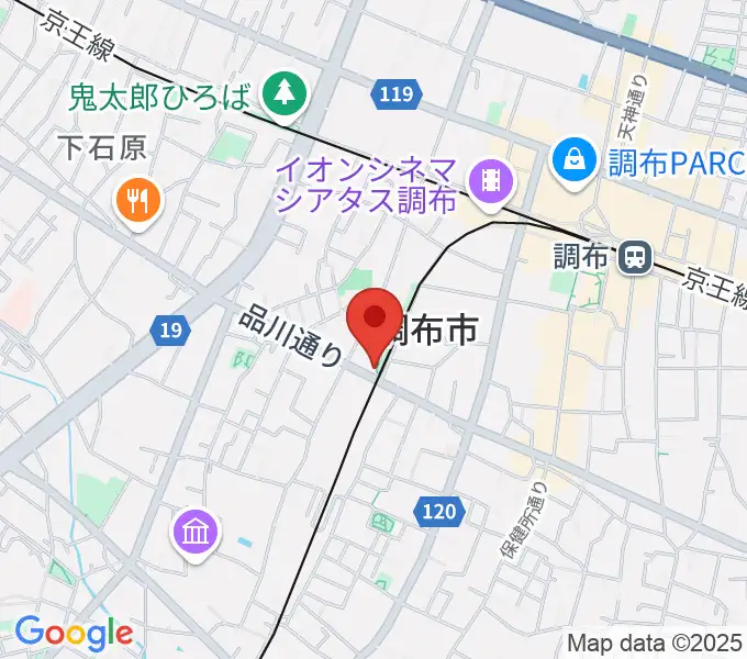 調布GINZの地図