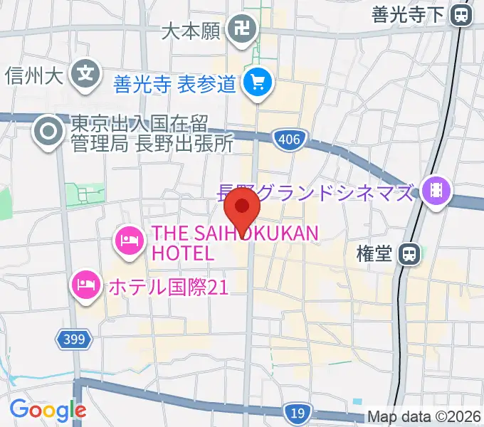 北野文芸座の地図