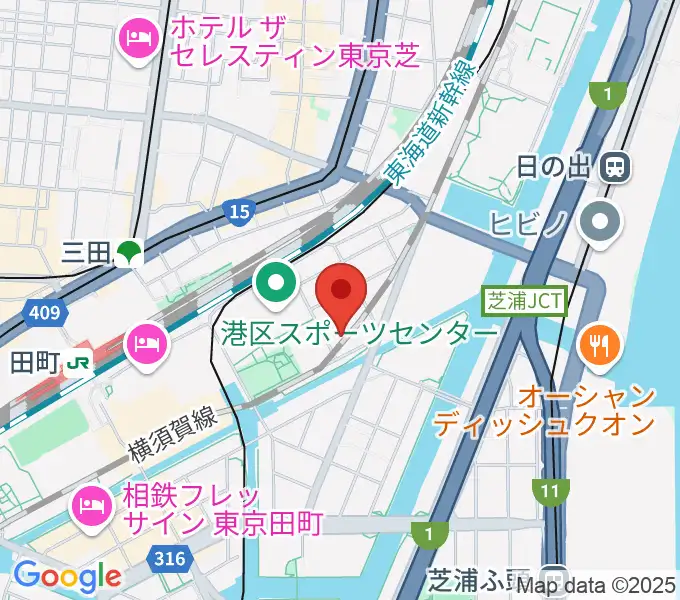 ファツィオリ・ショールームの地図