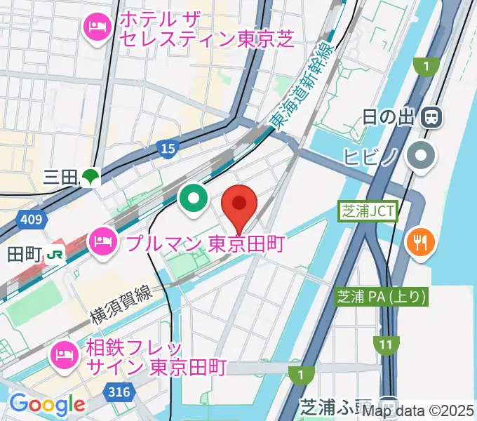 ファツィオリ・ショールームの地図