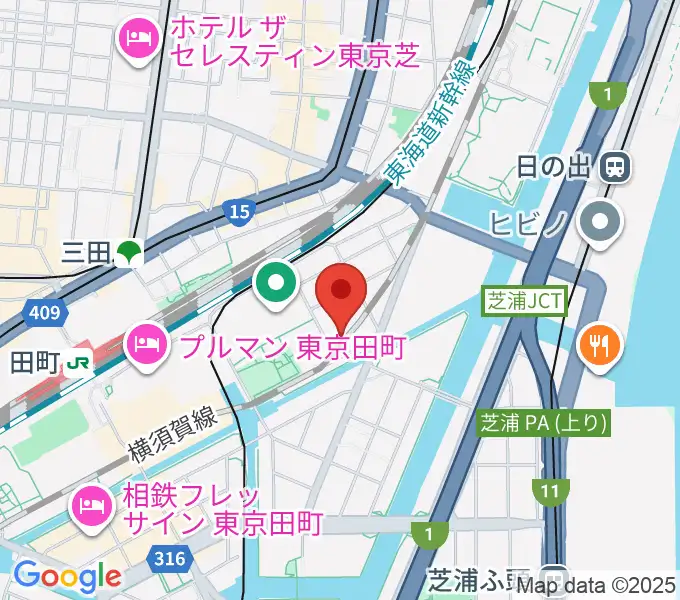 ファツィオリ・ショールームの地図