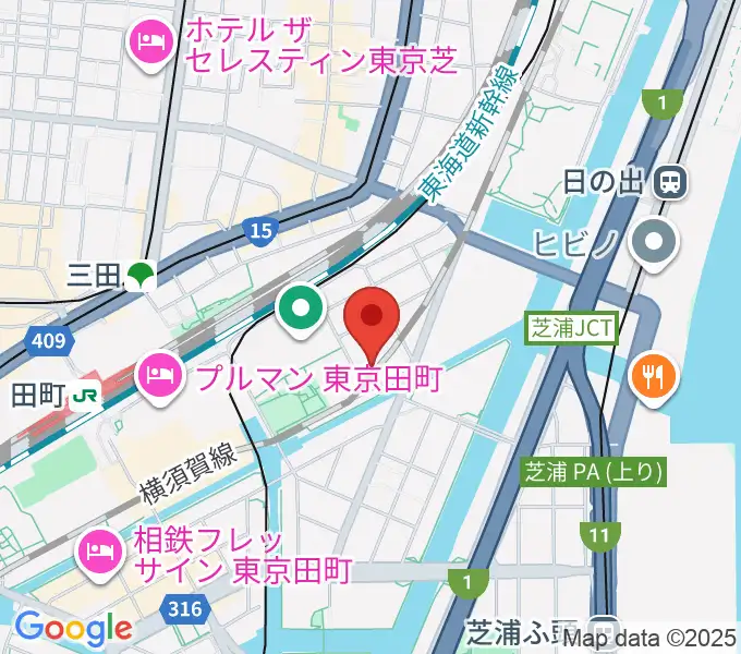 ファツィオリ・ショールームの地図