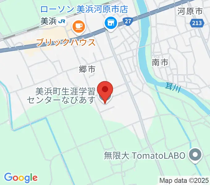 美浜町生涯学習センターなびあすの地図