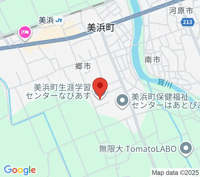 美浜町生涯学習センターなびあすの地図