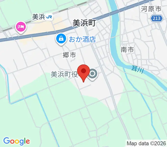 美浜町生涯学習センターなびあすの地図