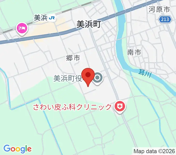 美浜町生涯学習センターなびあすの地図