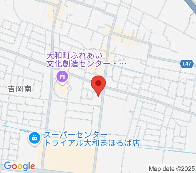 仙台ピアノ工房 木造ドームの地図