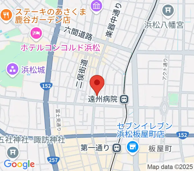 浜松スペースKの地図