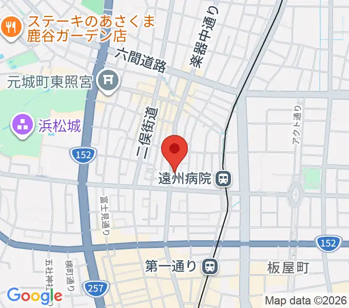 浜松スペースKの地図