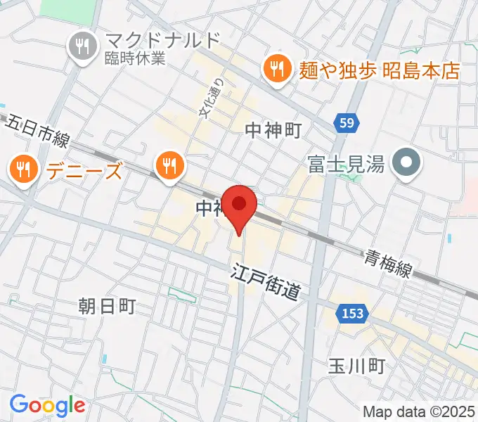 ジャズハウス ハーフトーンの地図