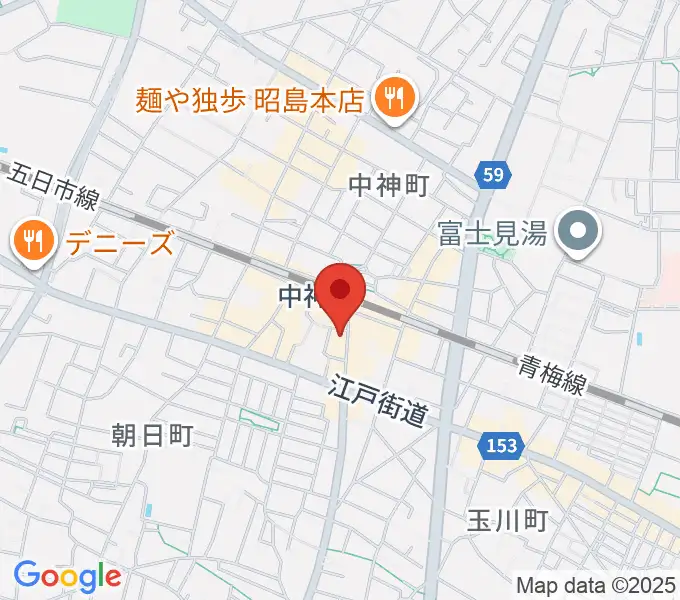 ジャズハウス ハーフトーンの地図