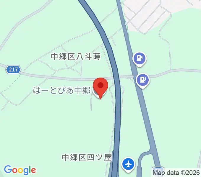 はーとぴあ中郷の地図