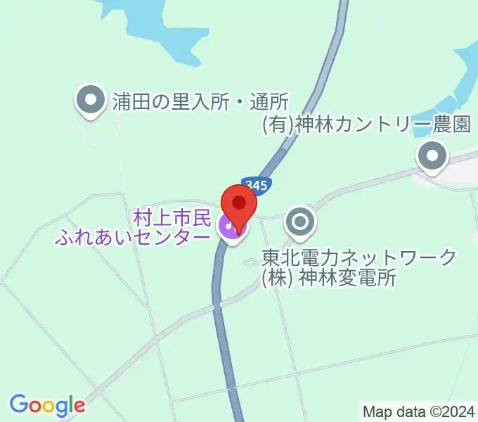 村上市民ふれあいセンターの地図