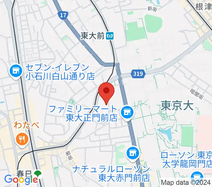 求道会館の地図