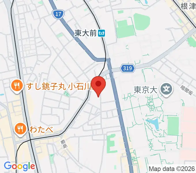 求道会館の地図