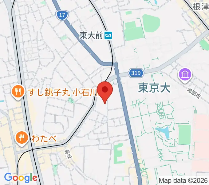 求道会館の地図