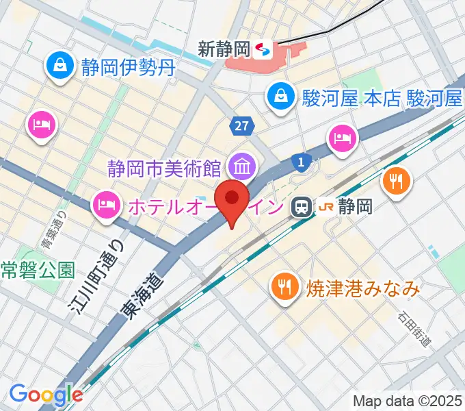 静岡音楽館AOIの地図