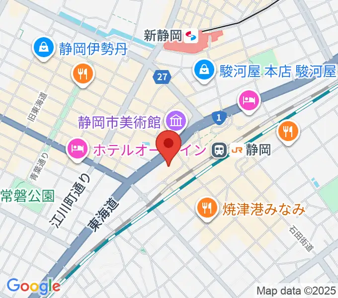 静岡音楽館AOIの地図