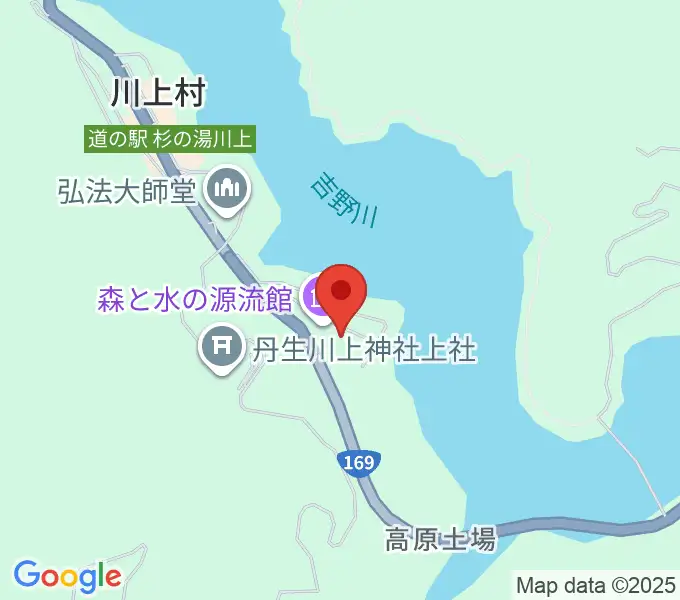 川上総合センターやまぶきホールの地図