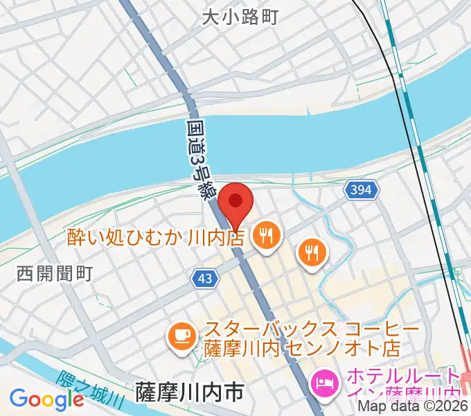 藤井ピアノサービスの地図