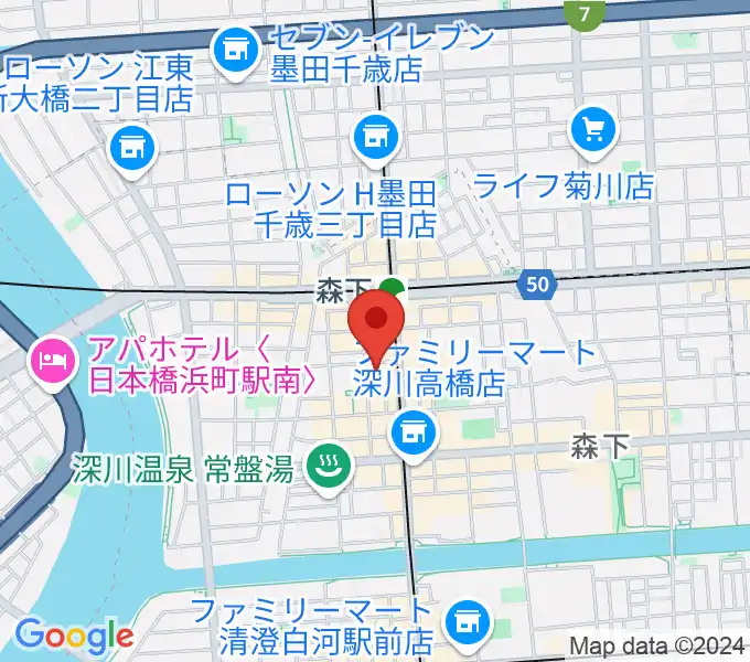 シェ・クロードの地図