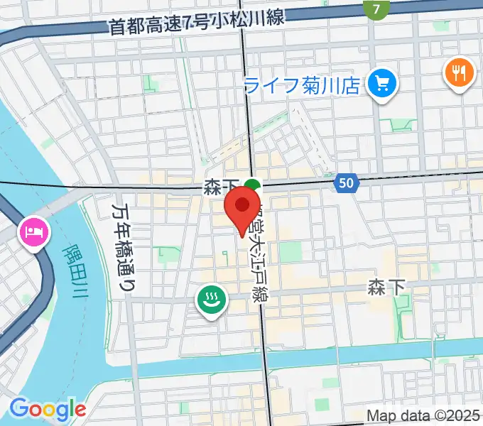シェ・クロードの地図