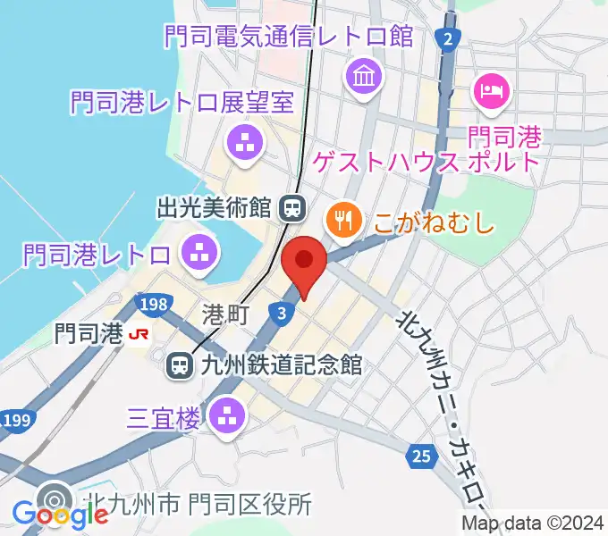 門司港 六曜舘の地図