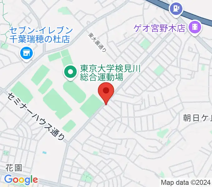 はなみがわ風の丘HALLの地図