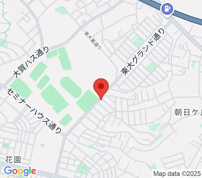 はなみがわ風の丘HALLの地図