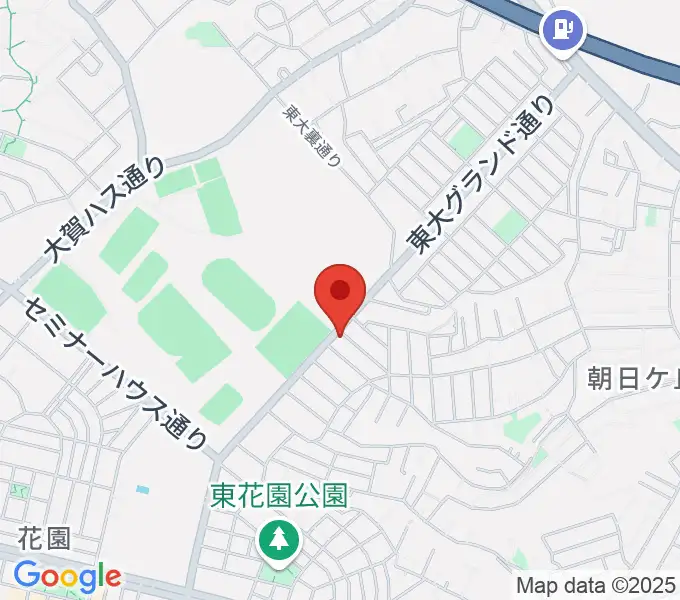 はなみがわ風の丘HALLの地図
