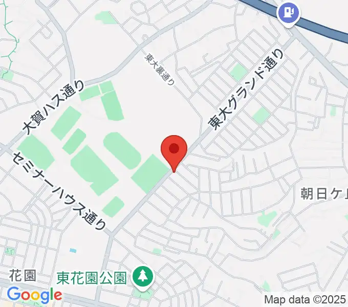 はなみがわ風の丘HALLの地図