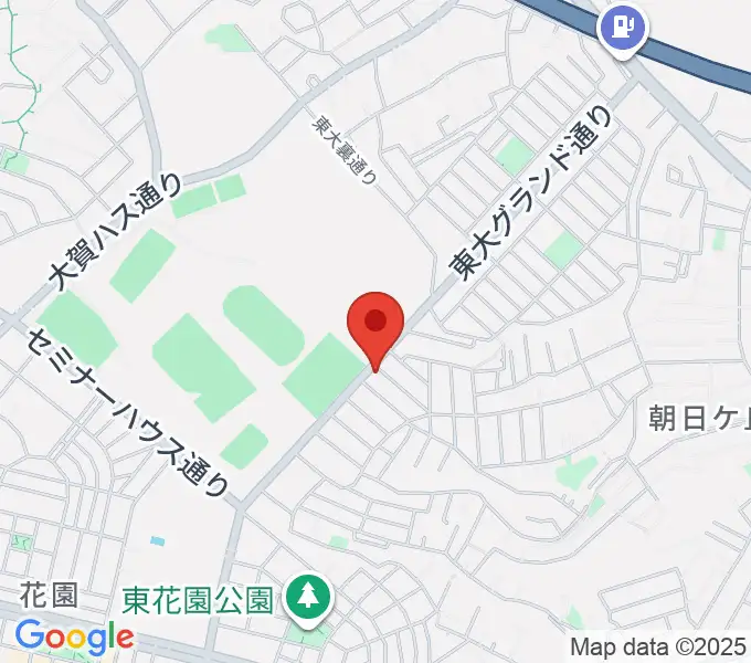 はなみがわ風の丘HALLの地図
