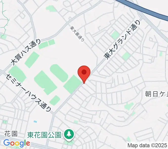 はなみがわ風の丘HALLの地図