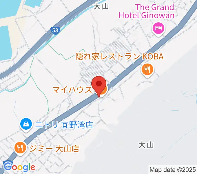 ピアノハウスの地図