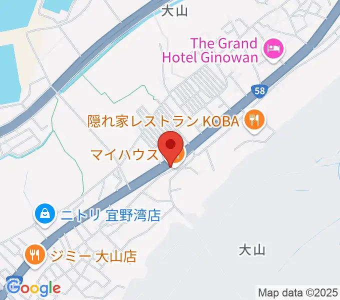ピアノハウスの地図