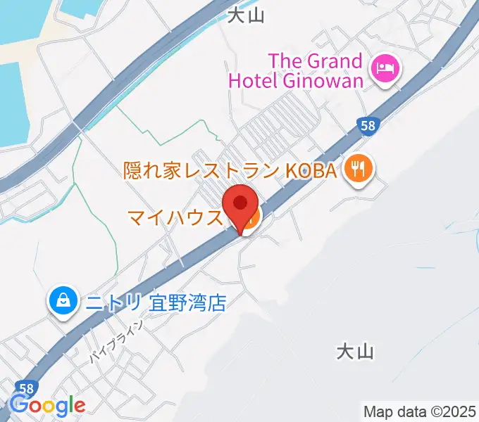 ピアノハウスの地図