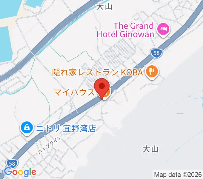 ピアノハウスの地図