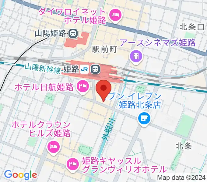 スガナミミュージックサロン姫路の地図