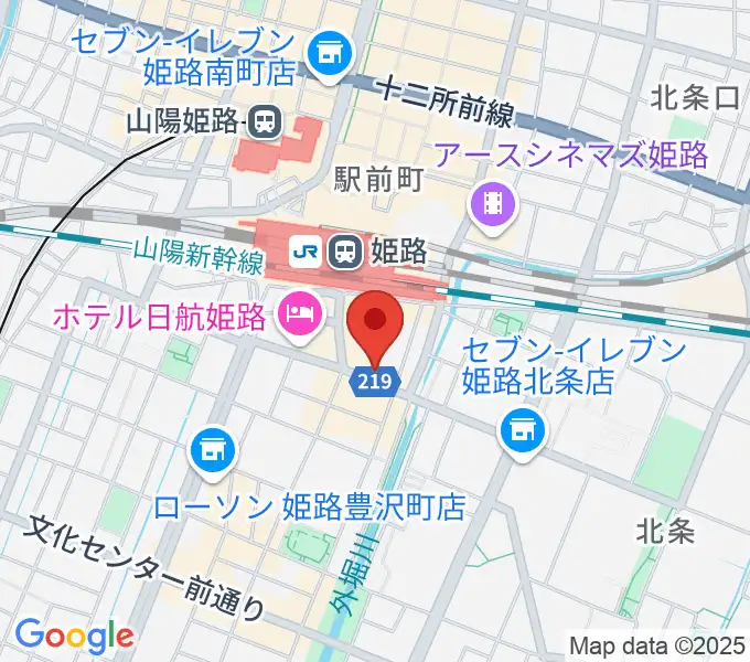 スガナミミュージックサロン姫路の地図