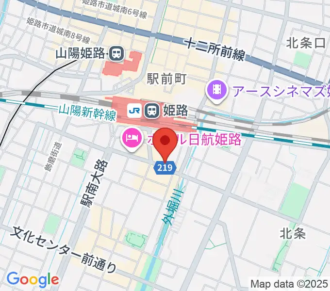 スガナミミュージックサロン姫路の地図