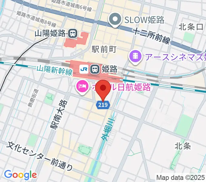 スガナミミュージックサロン姫路の地図