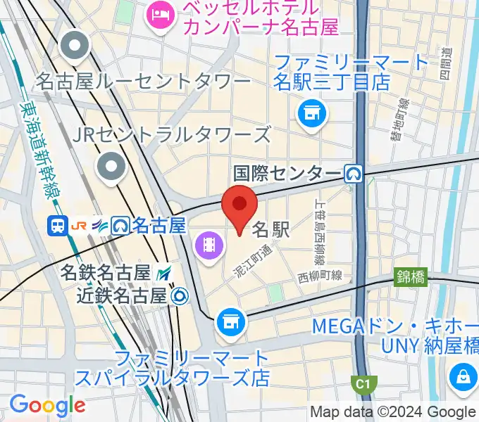 ウインクあいちの地図