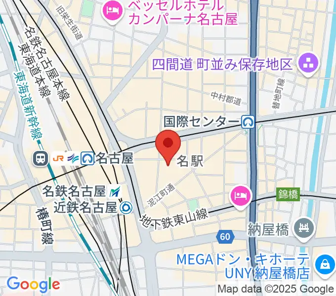 ウインクあいちの地図