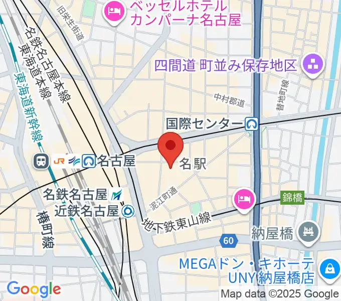 ウインクあいちの地図