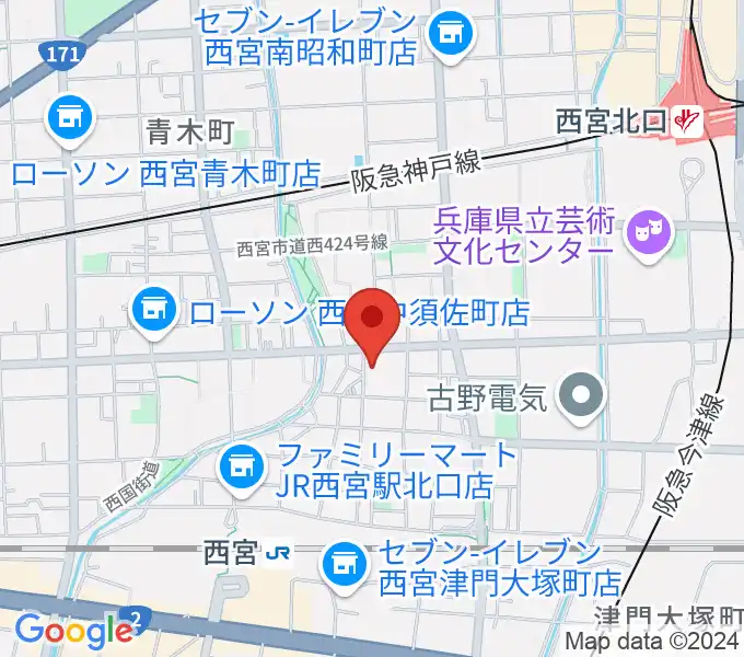 トップピアノの地図