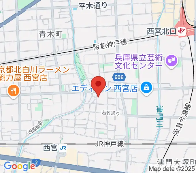 ピアノワークスの地図