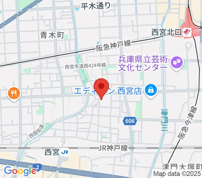 ピアノワークスの地図