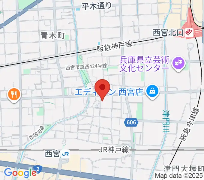 ピアノワークスの地図