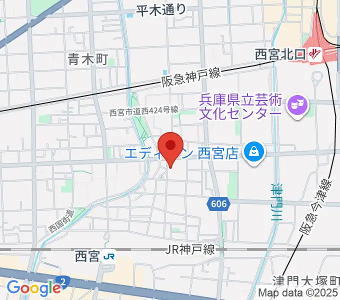 ピアノワークスの地図